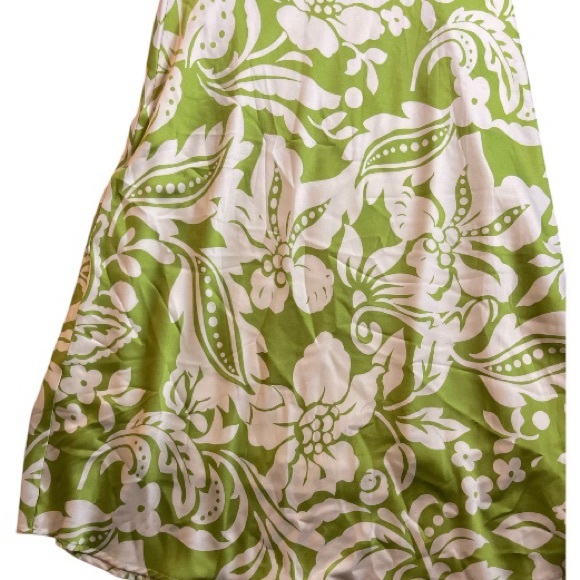 Paper Hearts Strapless Floral Green Dress - Picture 3 of 6